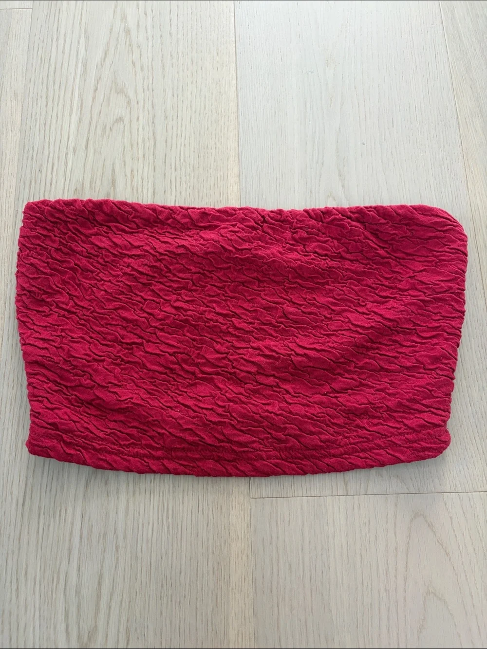 Princess Polly Women’s Red Textured Tube Top